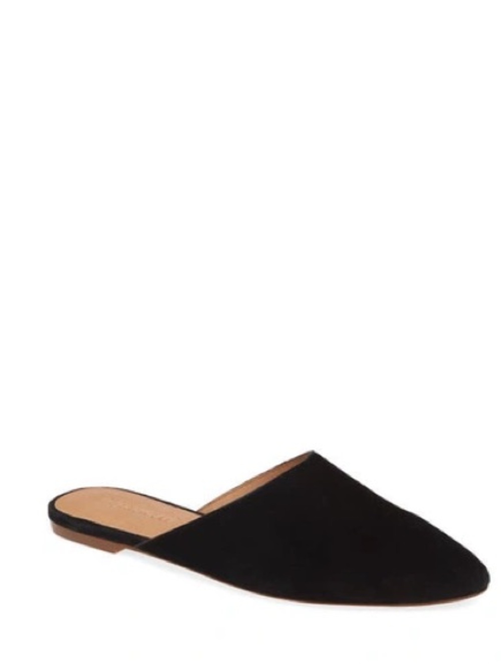 Madewell Remi Suede Mule in True Black size 9.5